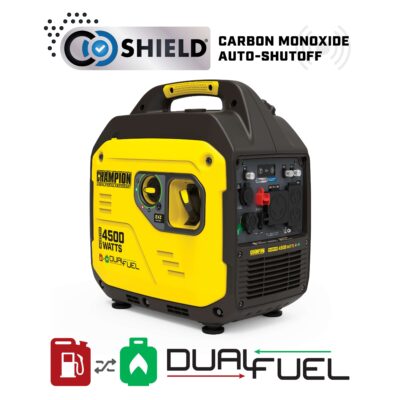 201531R- Champion 4500w Dual Fuel RV Ready Portable Inverter Generator with CO Shield®-Refurbished