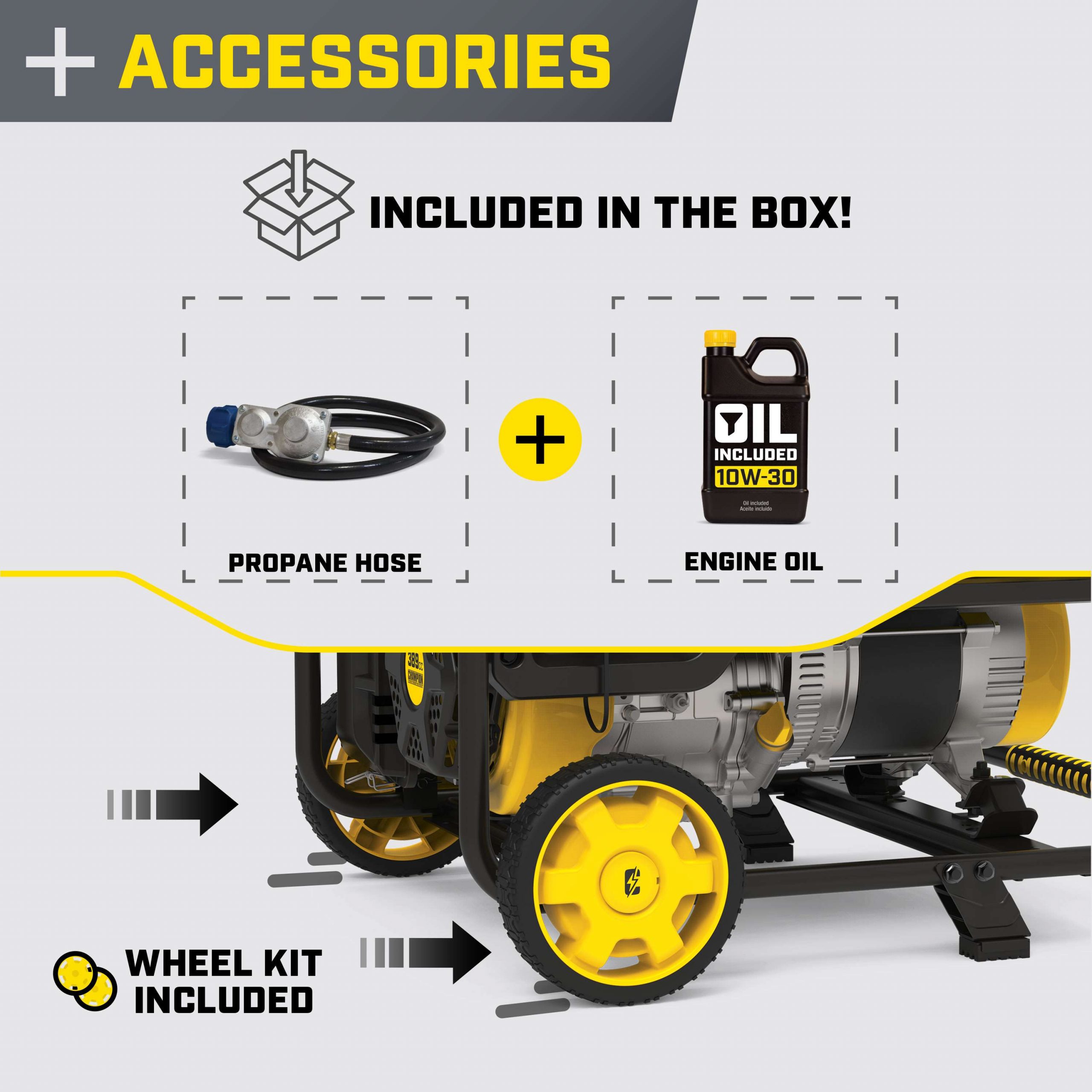 201505 - Champion 5500-Watt Dual Fuel Portable Generator with CO Shield® -NEW - Image 4