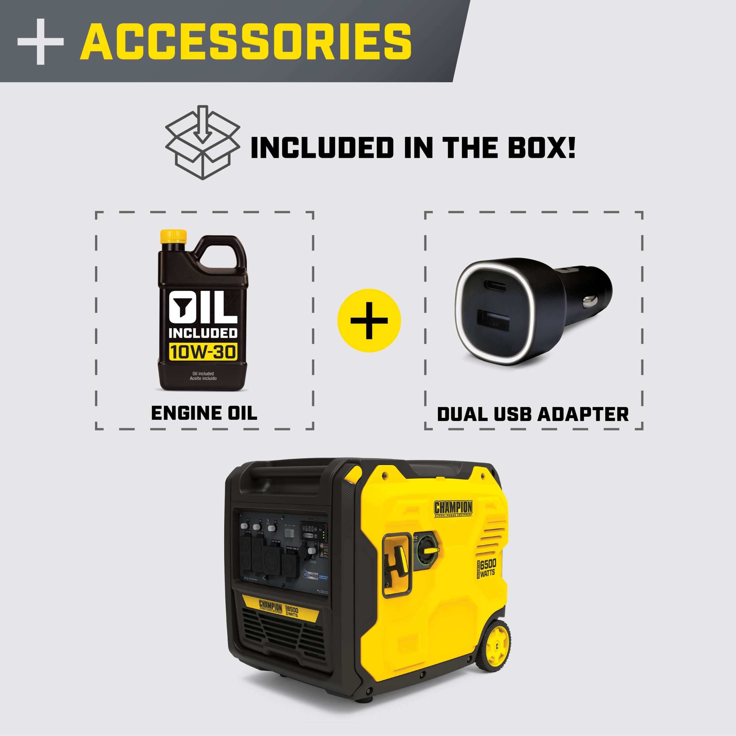 201513 - Champion 6500W Inverter with CO Shield® - NEW - Image 5