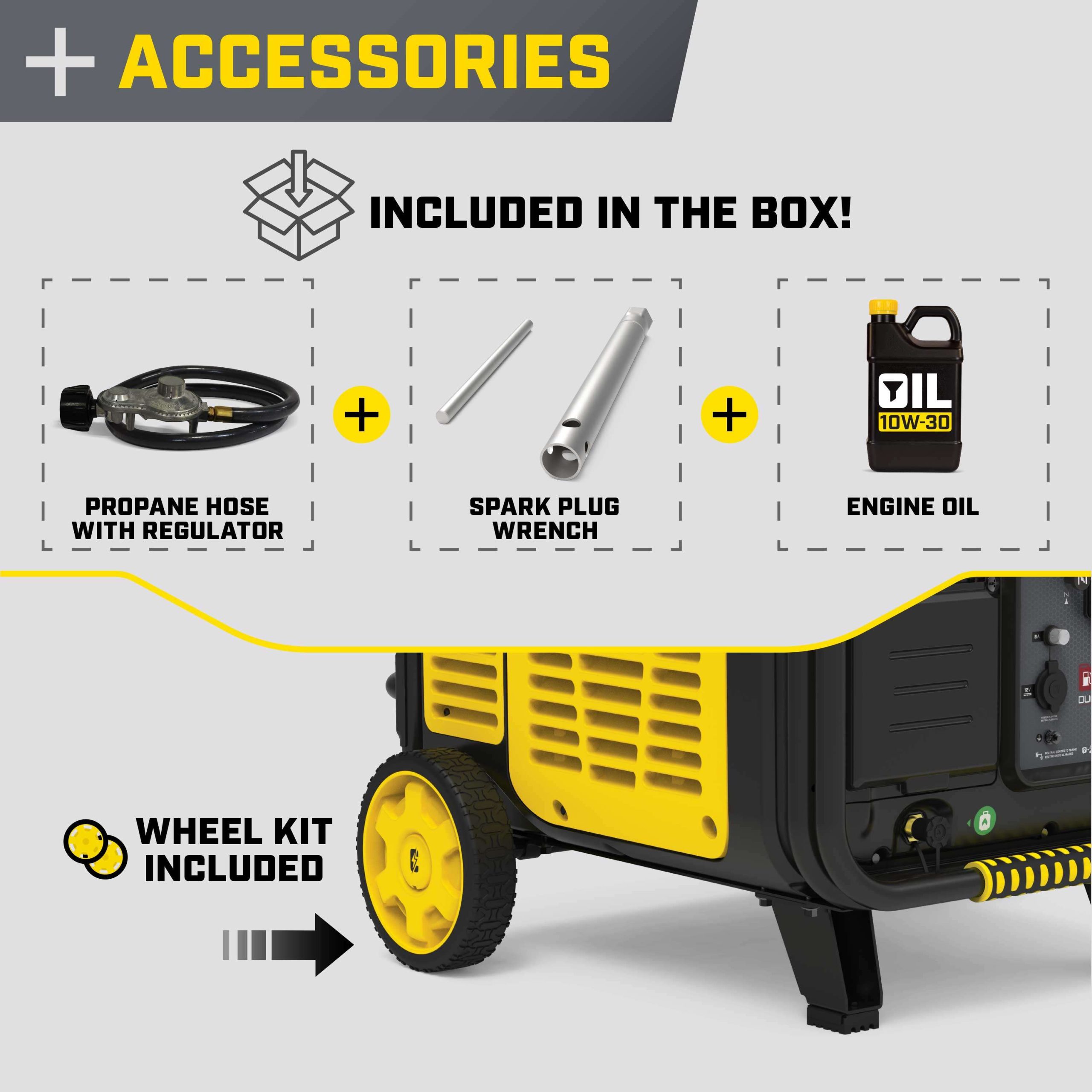 201417- Champion 11,000W Electric Start Dual Fuel Inverter Generator with CO Shield® - NEW - Image 5