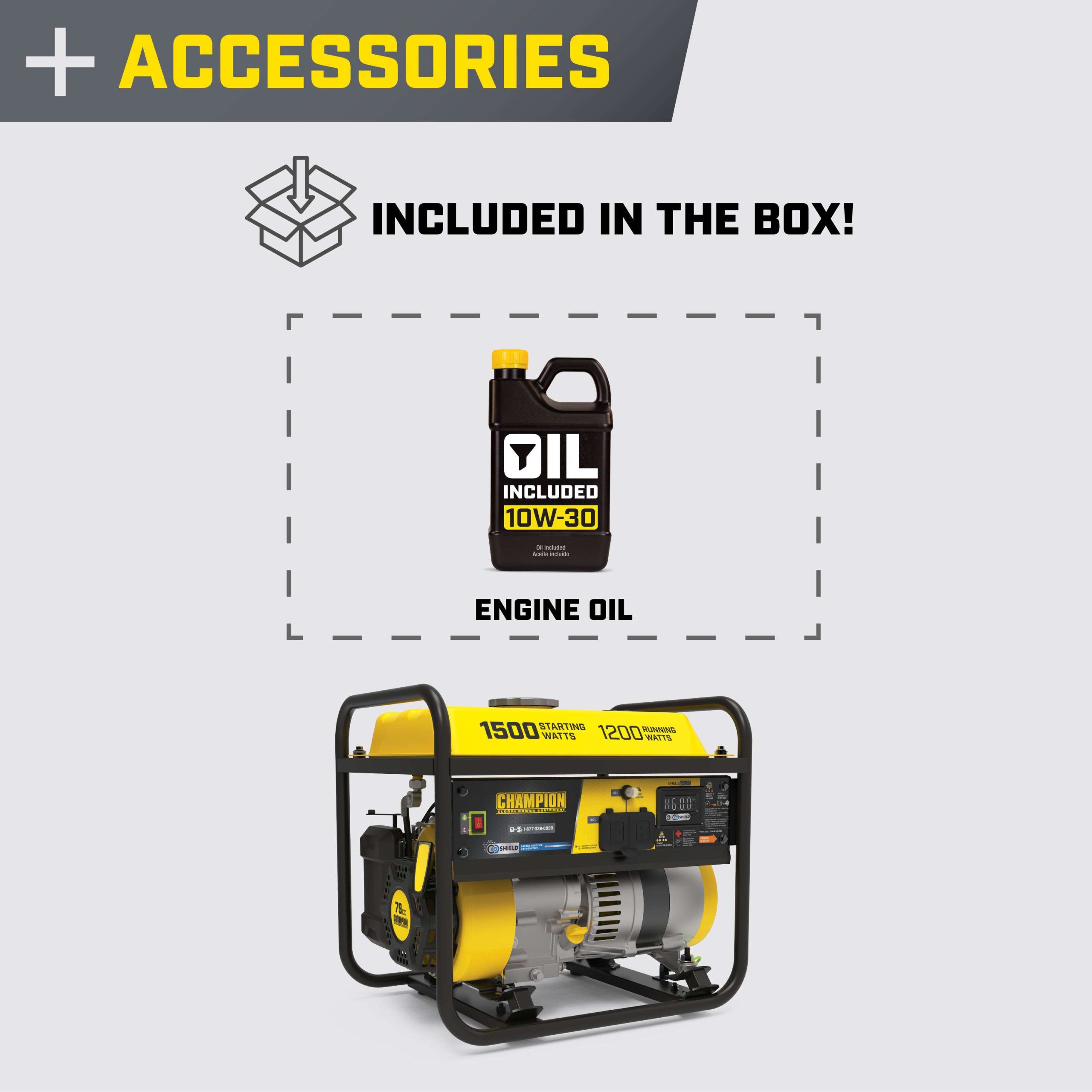 100809- Champion 4000-Watt RV Ready Portable Inverter Generator with Quiet Technology and CO Shield® - NEW - Image 5