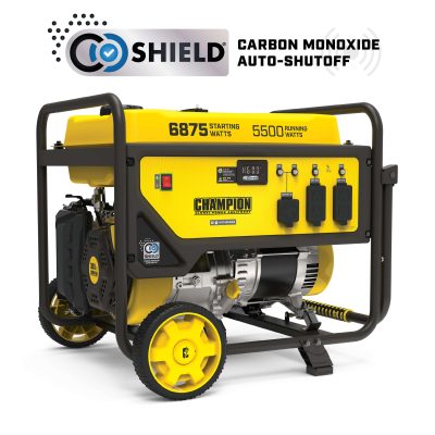 201299- Champion 5500-Watt Portable Generator with CO Shield® - NEW